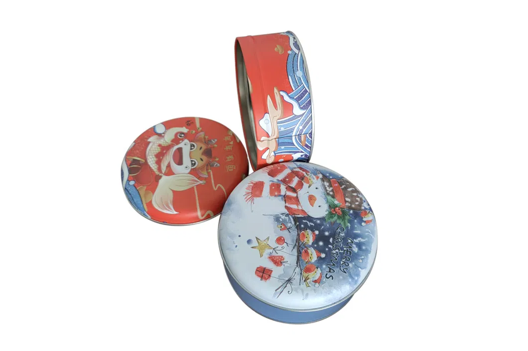 New Style Round Box Gift Coin Candy Game Tin Box