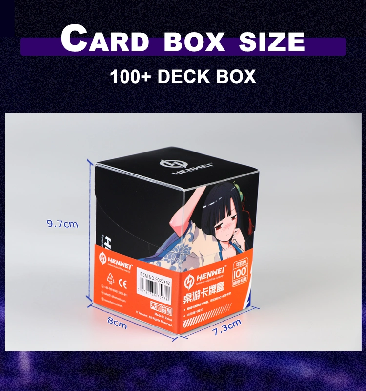 Customized Printing PP 100+Board Game Plastic Deck Storage Box